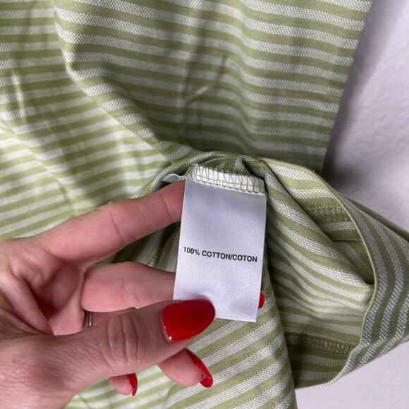 Adidas Green Striped Sleeveless Golf Polo Small - Picture 6 of 6